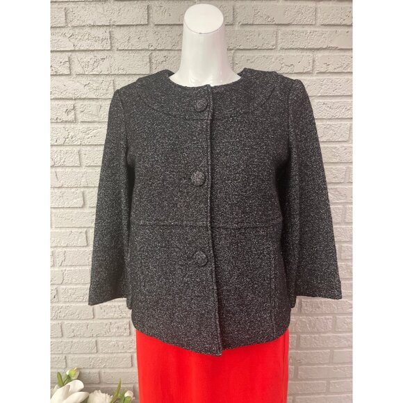 JDS Collection Women Long Sleeve Wool Blend Swing Jacket Size S - Picture 1 of 9